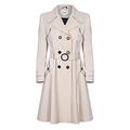 De La Creme - Beige Womens Spring Belted Trench Coat Size 26