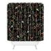 East Urban Home Iveta Abolina Floral Goodness II Single Shower Curtain Polyester in Black/Brown/Pink | 72 H x 69 W in | Wayfair