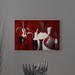 World Menagerie 'Vivacious I White Black Pottery Contemporary Modern' Graphic Art Print on Canvas in Red | 20 H x 30 W x 1.5 D in | Wayfair