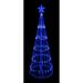 Northlight Seasonal LED Show Cone Christmas Tree Outdoor Decoration Metal in Blue | 72 H x 28 W x 28 D in | Wayfair 32912673