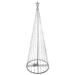 Northlight Seasonal LED Show Cone Christmas Tree Outdoor Decoration Metal in White | 144 H x 40 W x 40 D in | Wayfair 32912665