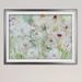 Ophelia & Co. 'Jardin Blanc' Framed Acrylic Painting Print Paper in Green/Red | 28" H x 38" W x 1.5" D | Wayfair 00F25A9D40674463B0D7C446D06D721E