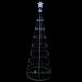 Northlight Seasonal LED Show Cone Christmas Tree Outdoor Decoration Metal in White | 72 H x 28 W x 28 D in | Wayfair 32912676