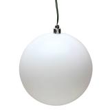 Vickerman 484005 - 4.75" White Matte Ball Christmas Christmas Tree Ornament (4 pack) (N591211DMV)