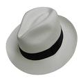 Equal Earth New Genuine Panama Hat Rolling Folding Authentic & Fairtrade - White (61cm)