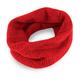 Love Cashmere Ladies Checked 100% Cashmere Snood - Bright Red - made in Scotland - RRP £99