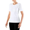 FALKE Damen Baselayer Cool V Neck W S/S SH Funktionsgarn Schnelltrocknend 1 Stück, Weiß (White 2860), L