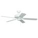 Craftmade End525p Enduro 52 5 Blade Indoor / Outdoor Tri-Mount Ceiling Fan - White
