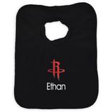 Infant Black Houston Rockets Personalized Bib