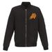 Men's JH Design Black Phoenix Suns Lightweight Nylon Full-Zip Bomber Jacket