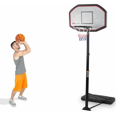 Costway - Basketballstaender von 202 bis 305cm hoehenverstellbar, Basketballkorb mit Staender,