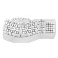 perixx PERIBOARD-512 Wired Ergonomic Natural Split Keyboard with 7 Multimedia Keys, White, UK Layout