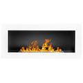 Bio Ethanol Fire BioFire Fireplace Modern 900 x 400 White Wall - Mounted Alcohol Fireplace