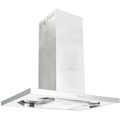 Hotte îlot 90 cm Acier inoxydable 756 m³/h LED vidaXL - Argent