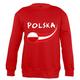 Supportershop Sweatshirt Polen Kinder Jungen, rot, fr: XL (Größe Hersteller: 10 Jahre)