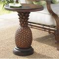 Tommy Bahama Outdoor Alfresco Living Pineapple Table, Wood in Brown/Gray | 22 H x 18.25 W x 18.25 D in | Wayfair 01-3100-200