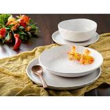 Sango Kaya Stoneware 16 Pc Dinnerware Set - Service for 4 Ceramic/Earthenware/Stoneware in White | Wayfair 3736WH806BCS10