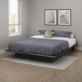 South Shore Step One Platform Bed Wood in Gray | 9.62 H x 63.87 W x 82.37 D in | Wayfair 10440