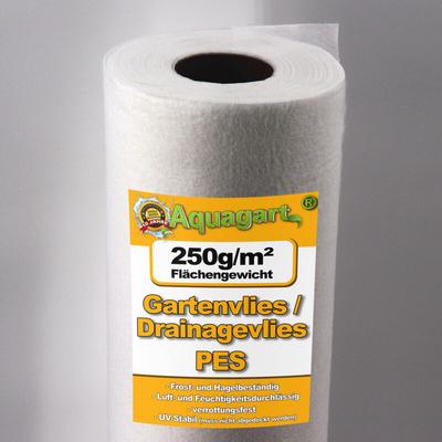 Aquagart - 40m² Geotextilvlies Gartenvlies Unkrautvlies Teichvlies 250g 1,6m