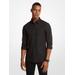 Michael Kors Slim-Fit Stretch-Cotton Shirt Black XXL