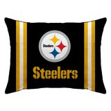 Black Pittsburgh Steelers 20" x 26" Plush Bed Pillow