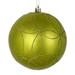 Vickerman 537299 - 4.75" Lime Candy Ball Circle Glitter Christmas Tree Ornament (4 pack) (N182573D)