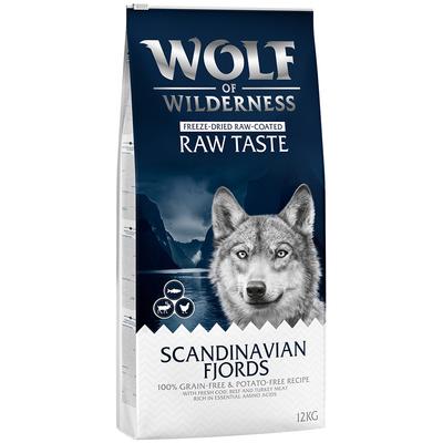 12kg Scandinavian Fjords Rentier, Huhn, Lachs Wolf of Wilderness Hundefutter trocken