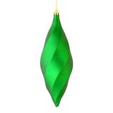 Vickerman 542828 - 8" Green Matte Swirl Finial Christmas Tree Ornament (6 pack) (M183104M)