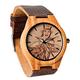 Godmoy Wooden Watch with Custom Photo Natural Men's Bamboo Wooden Watch Handmade Wooden Quartz Watches Men's Watch Wood Grain Casual Wristwatch for Unisex