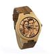 Godmoy Wooden Watch with Custom Photo Natural Men's Bamboo Wooden Watch Handmade Wooden Quartz Watches Men's Watch Wood Grain Casual Wristwatch for Unisex