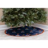 Blue Chicago Bears Micro Plush Christmas Tree Skirt