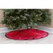 Red Tampa Bay Buccaneers Micro Plush Christmas Tree Skirt