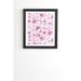 East Urban Home Lovely Floral Pink by Schatzi Brown - Picture Frame Graphic Art Print on Wood in Brown/Pink/White | 22.4 H x 19 W x 1.5 D in | Wayfair