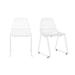 Bend Goods Lucy Stacking Side Chair Metal in White | 32 H x 20 W x 15 D in | Wayfair STACKLUCYWHI