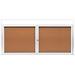 AARCO Enclosed Wall Mounted Bulletin Board Cork/Metal in White | 36 H x 48 W x 2 D in | Wayfair DCC3648RHW