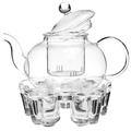 Winston Porter Troche Filtering 0.8 qt. Glass Teapot Glass | 10 H x 6 W x 8 D in | Wayfair 9D957CA8881041FCB55929E25201809B