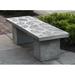 Hirsch August Grove® Garden Outdoor Bench Stone/Concrete in Gray | 14 H x 48.5 W x 16 D in | Wayfair AGTG5666 43865732