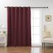 Alcott Hill® Scarsdale Solid Blackout Thermal Grommet Single Curtain Panel Polyester in Red | 100" W x 96" L | Wayfair ACOT4343 38139394