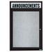 AARCO Illuminated Outdoor Enclosed Wall Mounted Bulletin Board Vinyl/Metal in White | 48 H x 36 W x 4 D in | Wayfair ODCC4836RHIIV