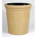 Allied Molded Products Palm Beach 35 Gallon Trash Can Fiberglass in Gray | 32 H x 31 W x 31 D in | Wayfair 7L-3132TA-PD-8