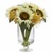 Alcott Hill® Sunflowers Floral Arrangement in Vase Polyester/Faux Silk/Plastic/Fabric | 13 H x 11 W x 11 D in | Wayfair ALTH5063 43862098