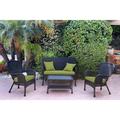 August Grove® Bellas 4 Piece Sofa Set w/ Cushions in Black | Outdoor Furniture | Wayfair AGGR5334 47322757
