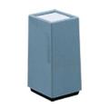 Allied Molded Products Ash Square Fiberglass Open Trash Can Fiberglass in Gray | 25 H x 12 W x 12 D in | Wayfair 8S-1225A-PD-2