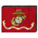 Designocracy Flag of US Marine Rustic Wooden Wall Décor in Brown/Red | 12 H x 18 W x 1.5 D in | Wayfair 85098-MR-18