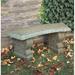Astoria Grand Friel Curved Stone/Concrete Garden Outdoor Bench Stone/Concrete in Brown | 16 H x 40 W x 15 D in | Wayfair