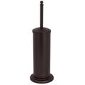 Bath Bliss Steel 16.75in. H Free Standing Toilet Brush & Holder Metal | 16.75 H x 5.31 W x 5.31 D in | Wayfair 3863-RUST