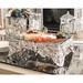 Arthur Court Designs Grape Cake Stand Aluminum/Glass in Gray | 5 H x 17 W in | Wayfair 103854