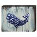 Designocracy Nautical Vintage Whale Wooden Board Wall Décor in Blue/Brown | 6 H x 8 W x 1.5 D in | Wayfair 98516-08