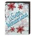 Designocracy Winter Wonderland Quote Vintage Wooden Wall Décor in Blue/Brown/White | 18 H x 12 W x 1.5 D in | Wayfair 98810-182