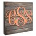 Millwood Pines 3-Letter Script Monogram on Wooden Block Wall Décor in Yellow | 24 H x 18 W in | Wayfair BD68EAB5083C460CA8AE6378621CD80F